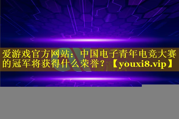 爱游戏官方网站：中国电子青年电竞大赛的冠军将获得什么荣誉？